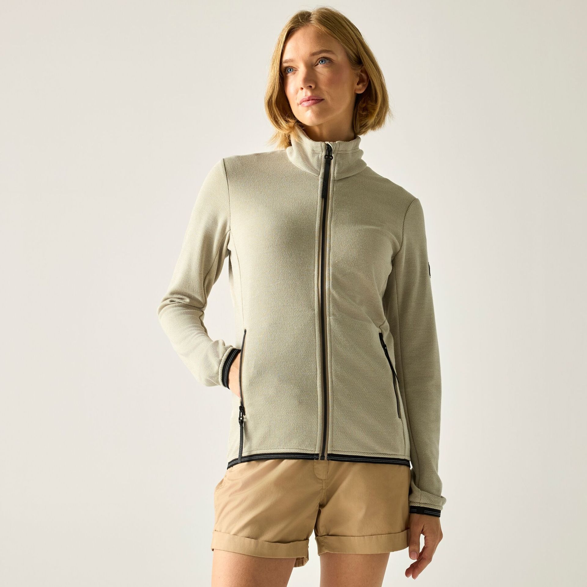 Regatta Bluza damska rozsuwana Mavrey Brązowy, Cotton, Rozmiar: 40