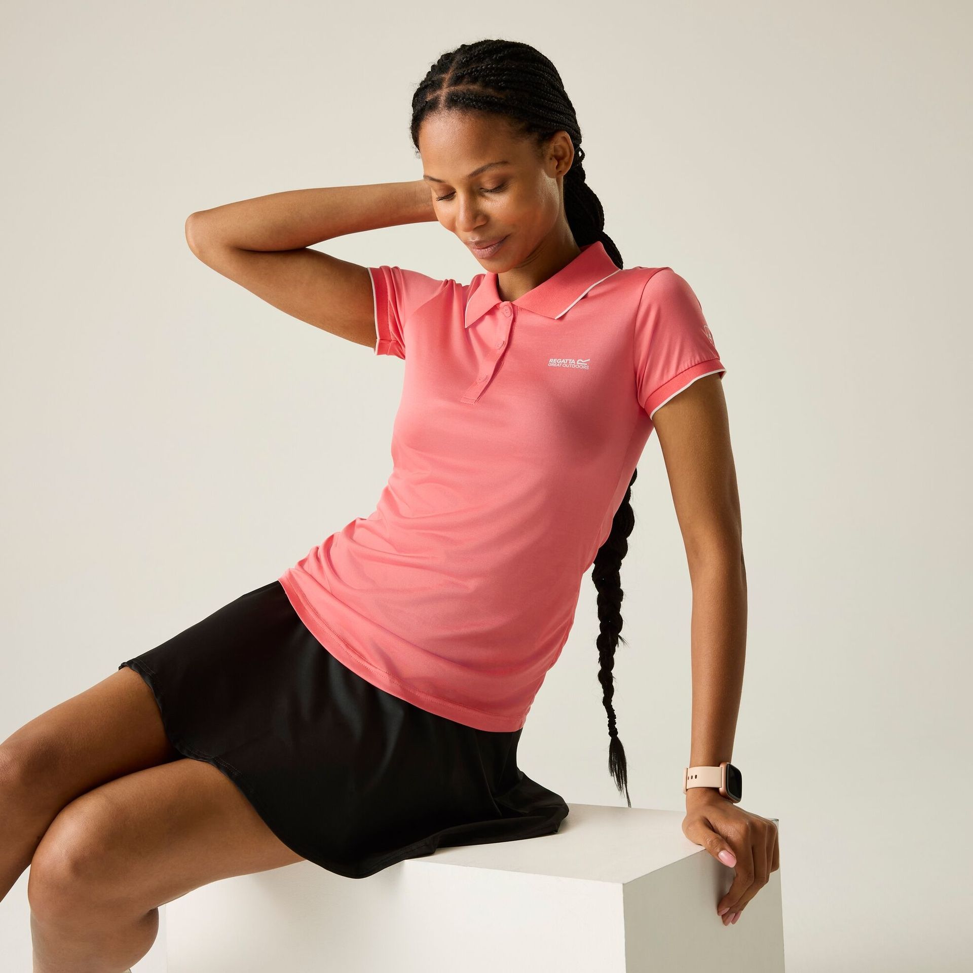 Regatta Koszulka damska polo Remex II Różowy, Rozmiar: 42