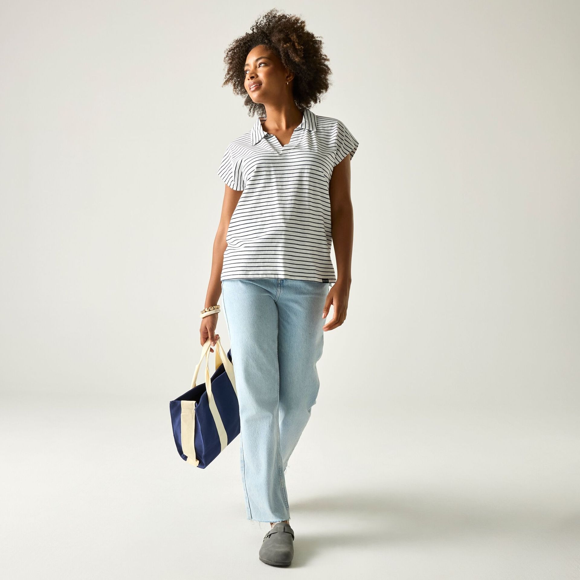 Regatta Koszulka damska Lorana Biały, Cotton, Rozmiar: 40