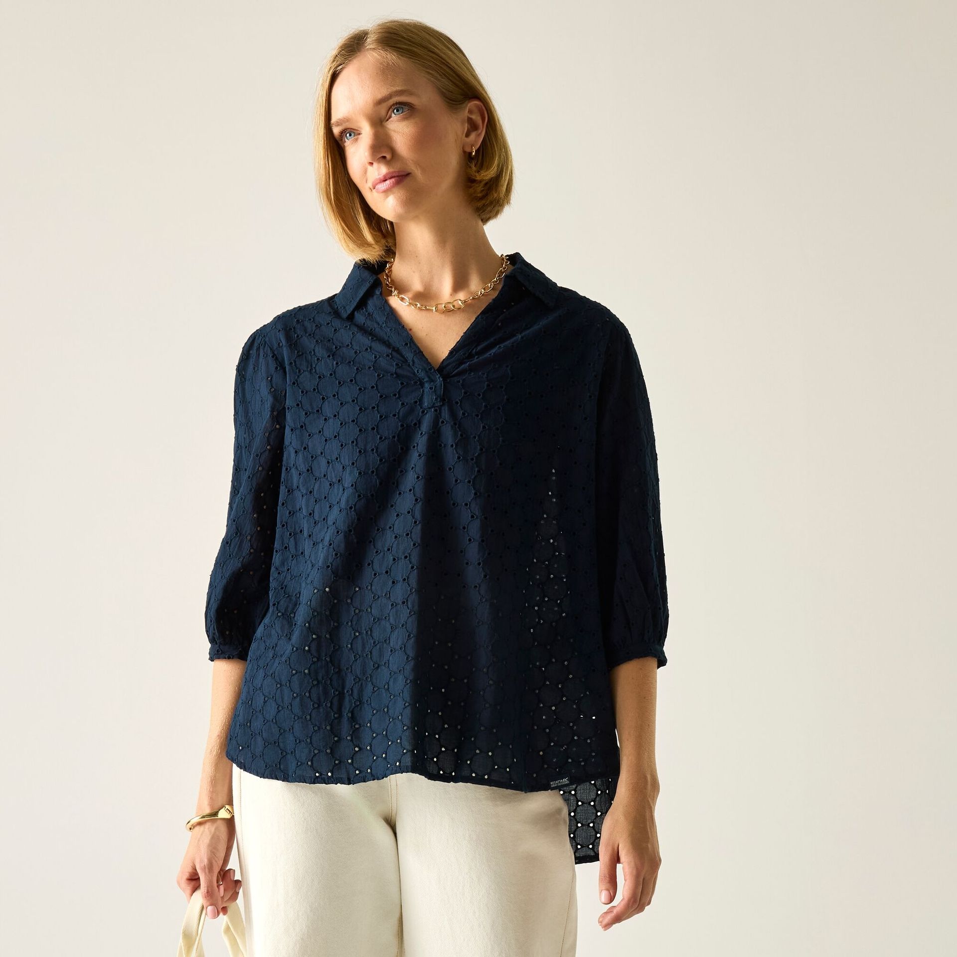 Regatta Bluzka damska Nofino Niebieski, Cotton, Rozmiar: 40