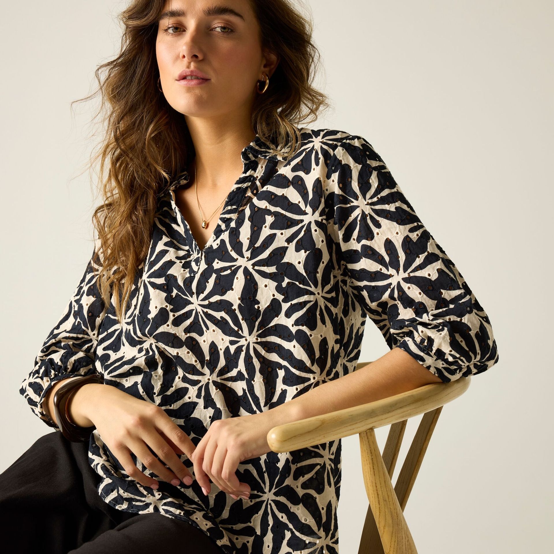 Regatta Bluzka damska Nofino Beżowy, Cotton, Rozmiar: 36