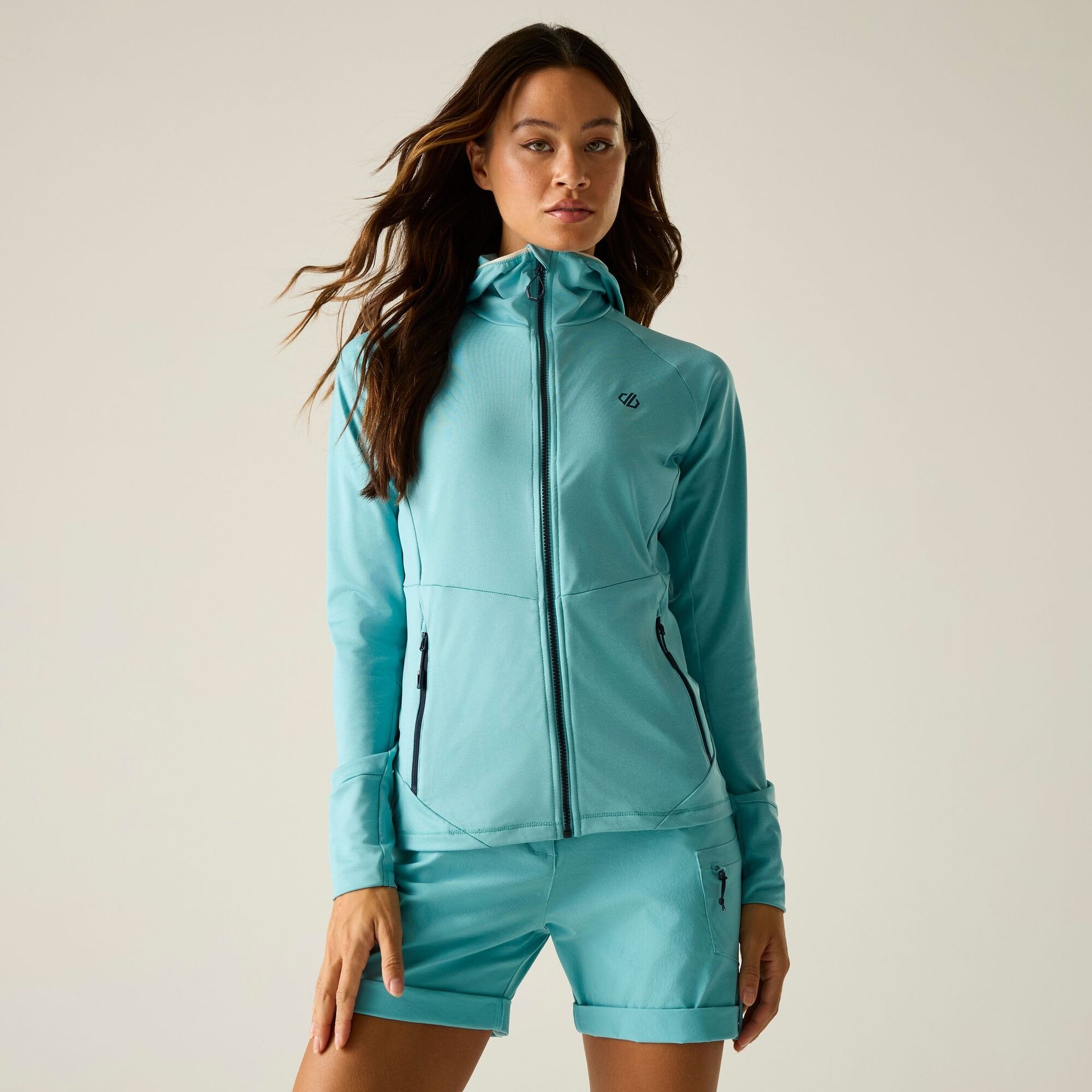 Dare 2b Bluza damska rozpinana z kapturem Nomadic Niebieski, Rozmiar: 38