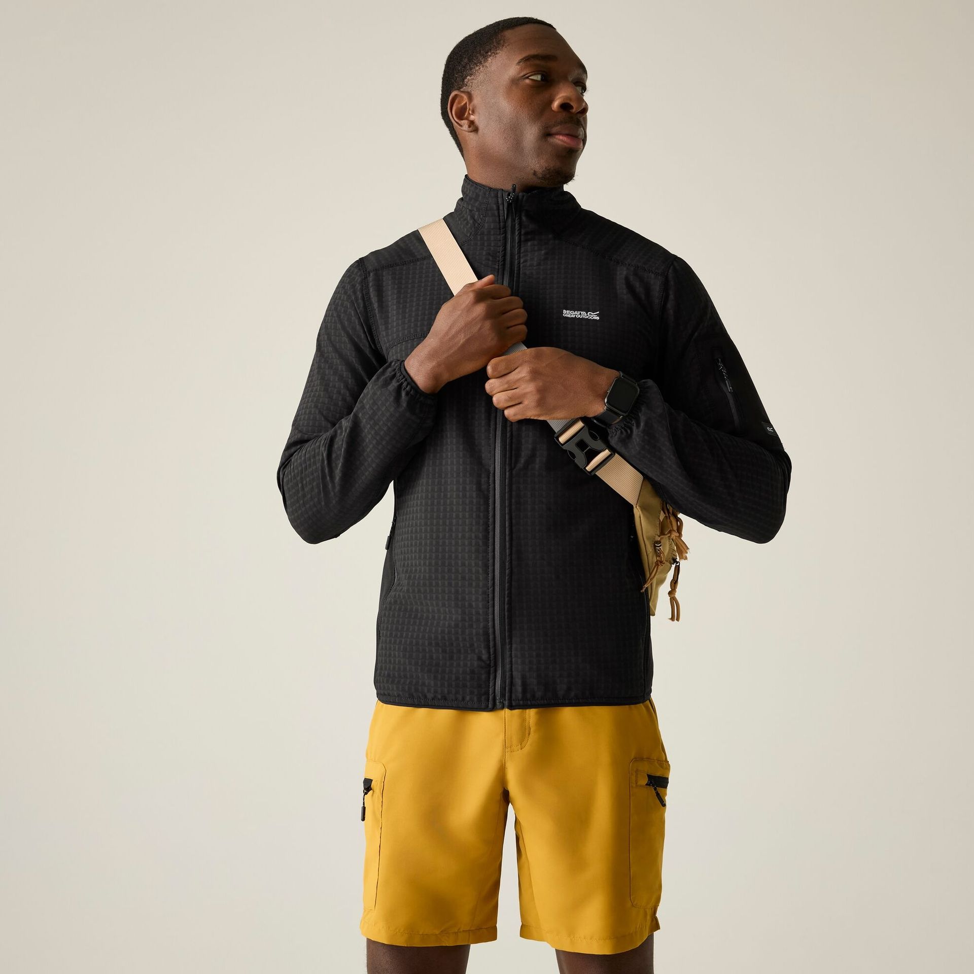 Regatta Polar męski rozsuwany Baslinn Czarny, Rozmiar: L