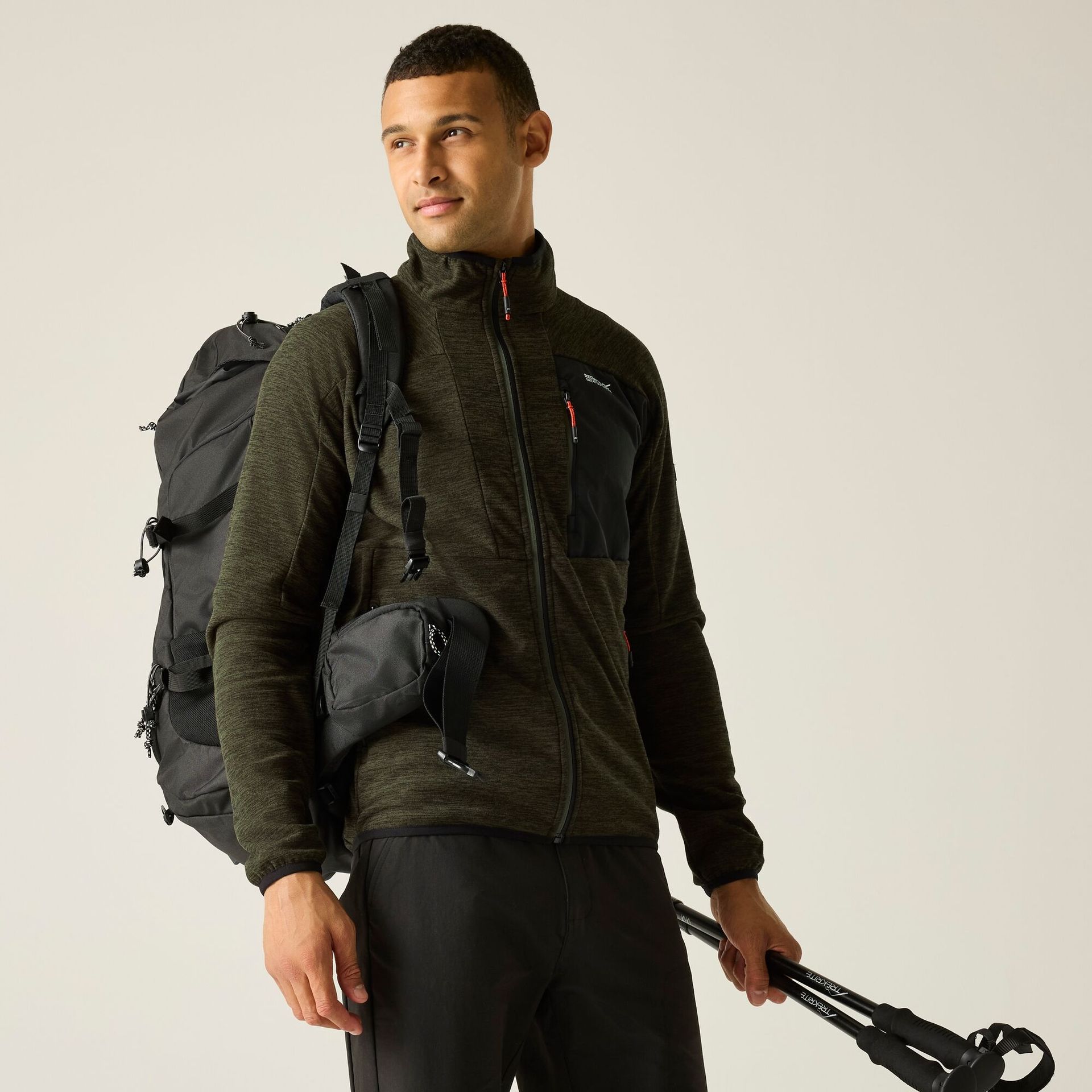 Regatta Polar męski rozsuwany Scaris Zielony, Rozmiar: L