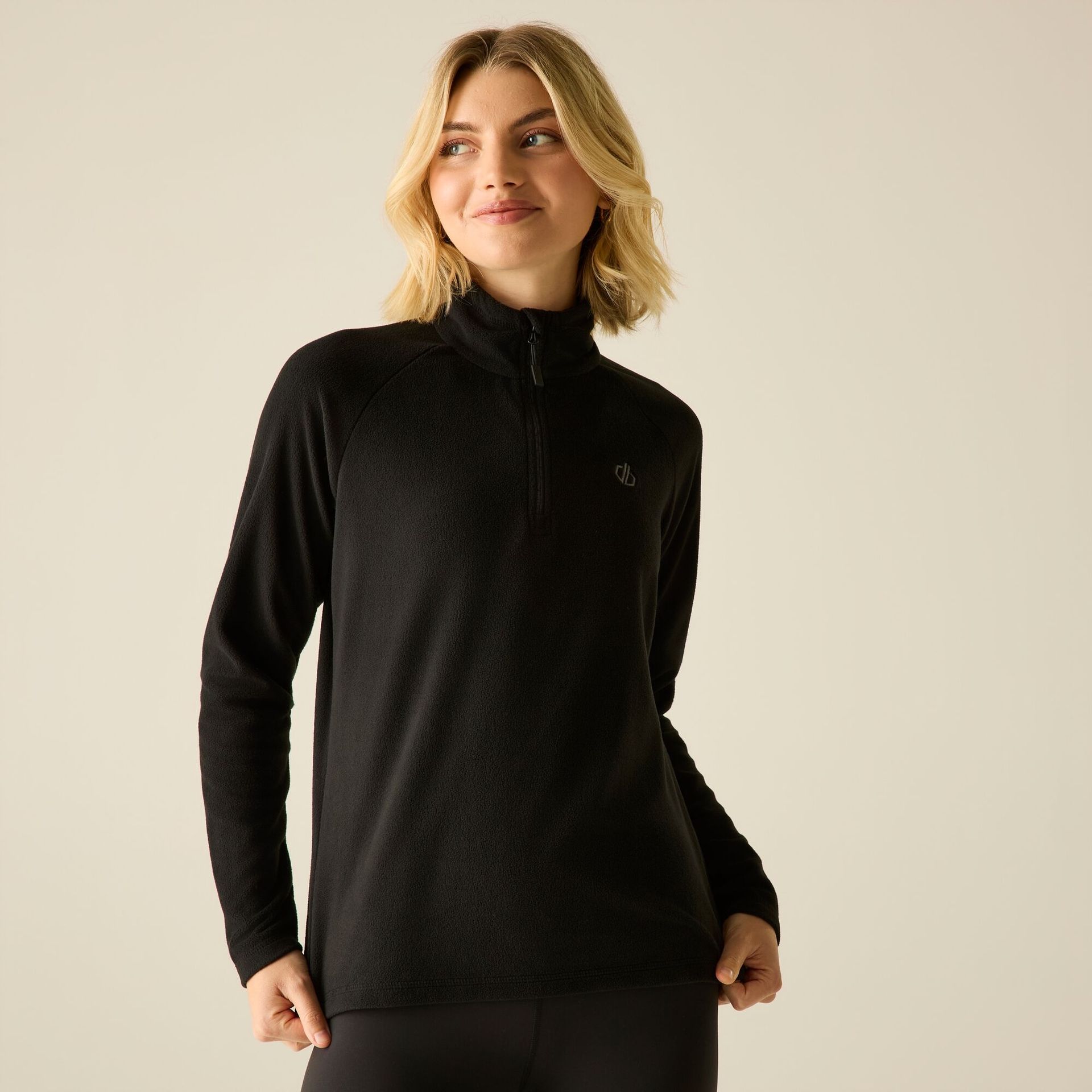 Dare 2b Bluza damska z suwakiem 1/4 Freeform II Czarny, Rozmiar: 46