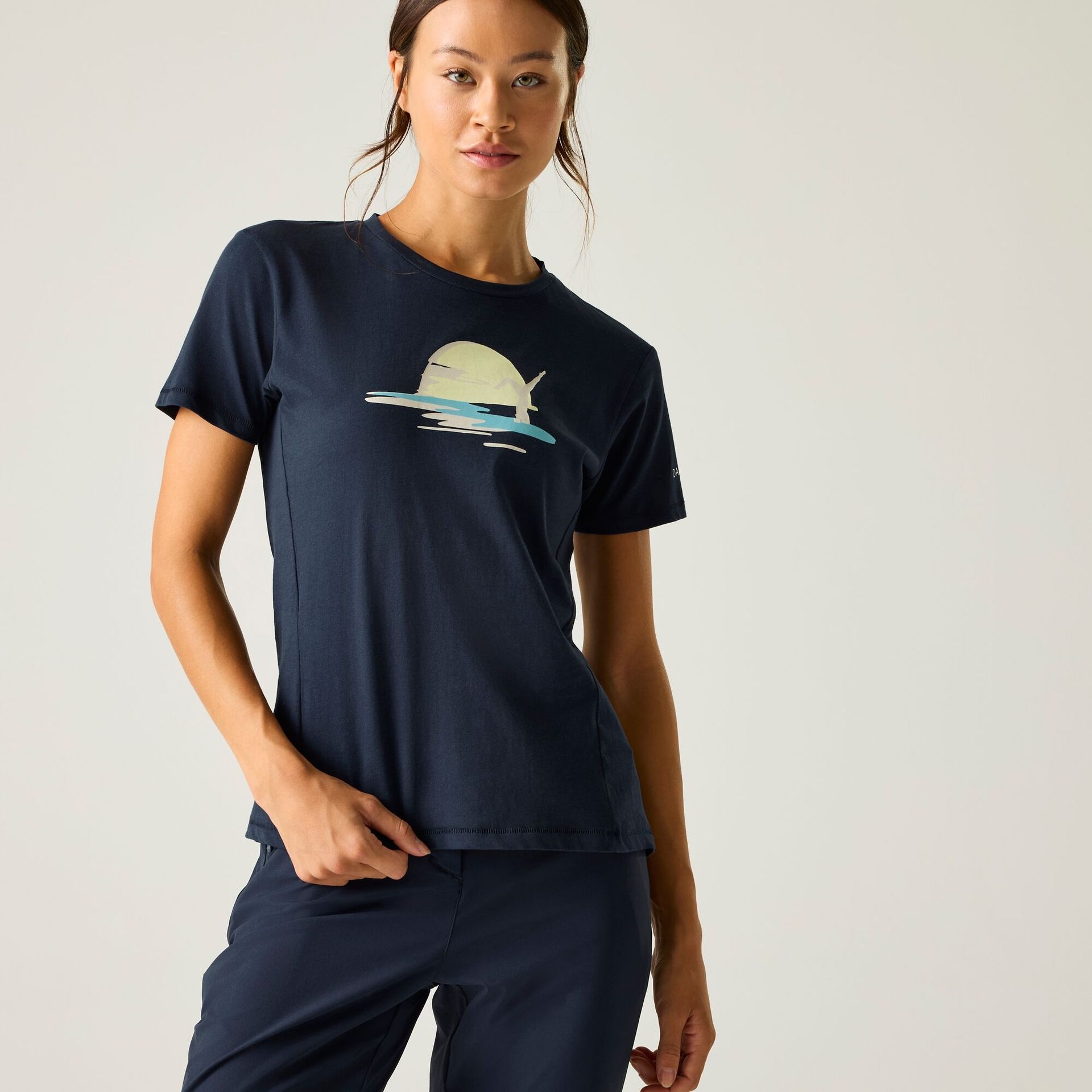 Dare 2b Koszulka damska Tranquility III Niebieski, Cotton, Rozmiar: 38