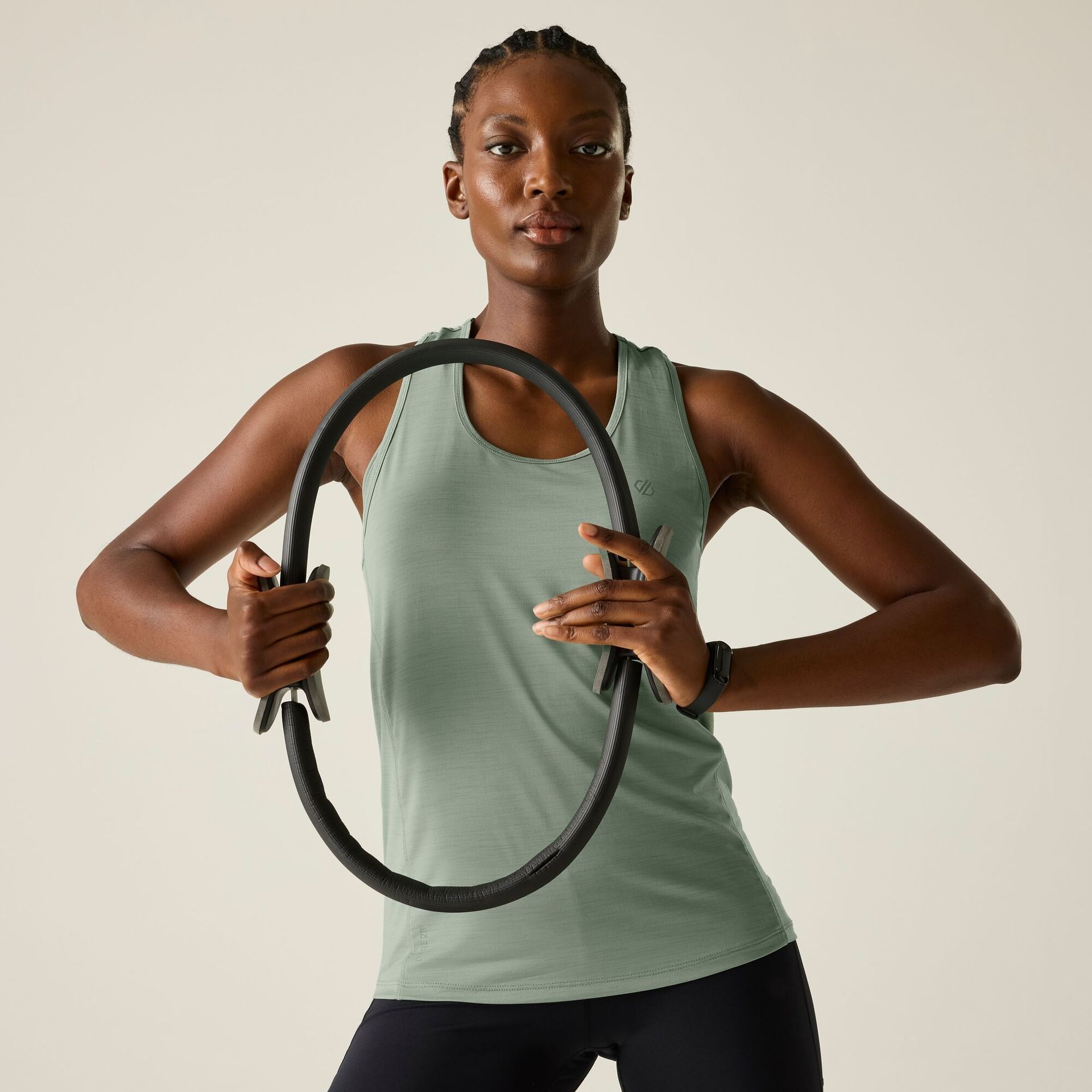 Dare 2b Koszulka na ramiączkach damska szybkoschnąca Modernize II Zielony, Rozmiar: 38