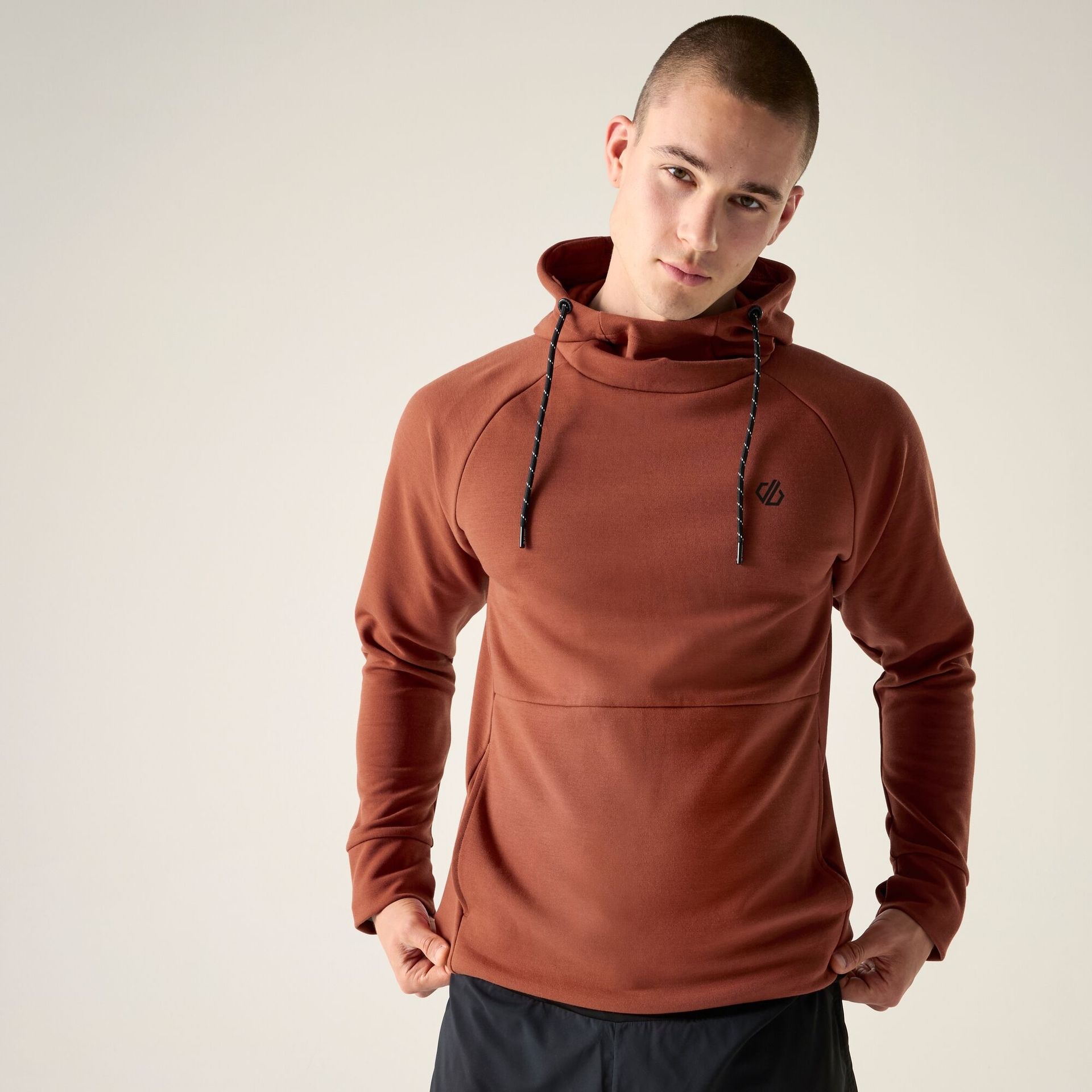 Dare 2b Bluza męska z kapturem Ollie Pomarańczowy, Cotton, Rozmiar: L