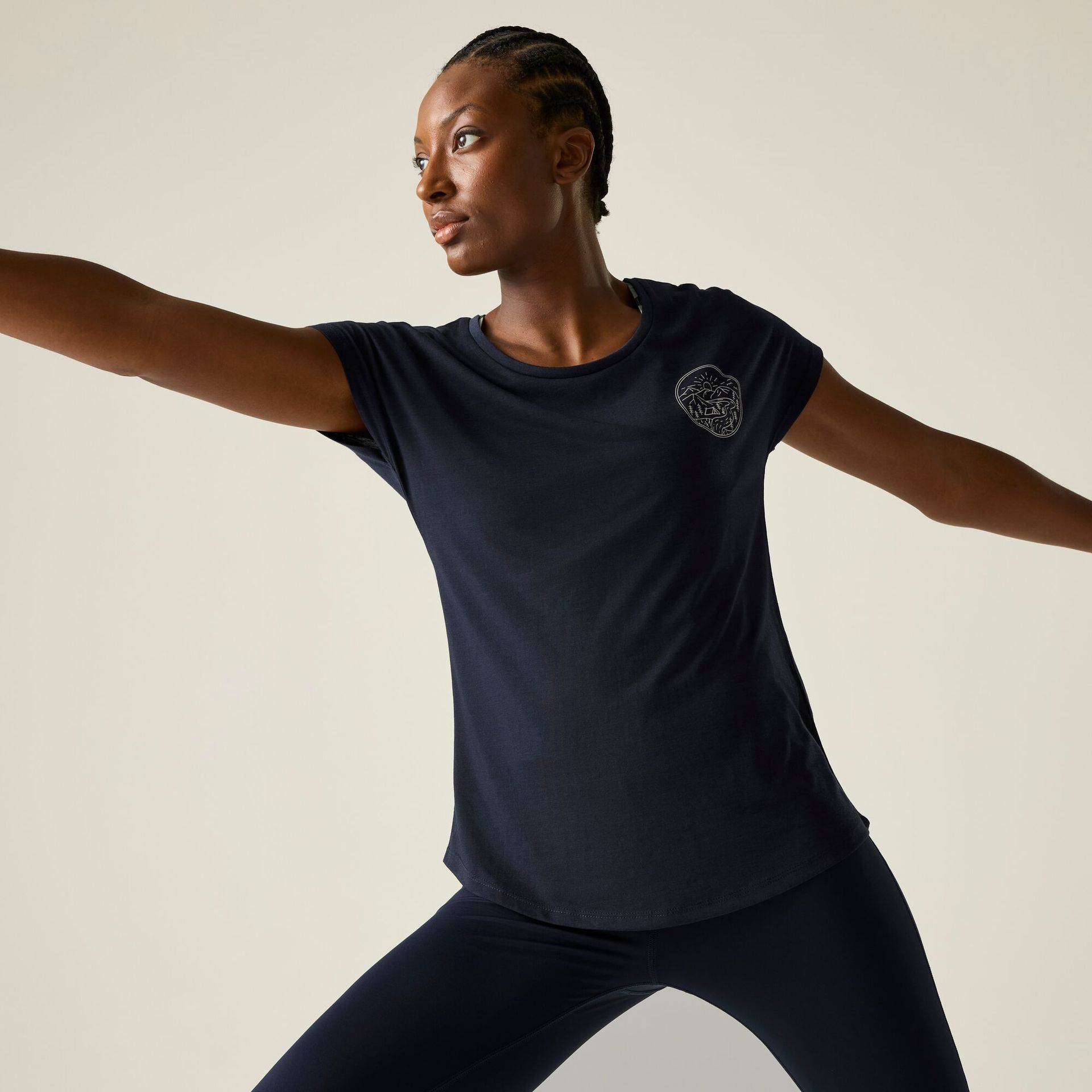 Dare 2b Koszulka damska lekka Serenity Niebieski, Rozmiar: 36