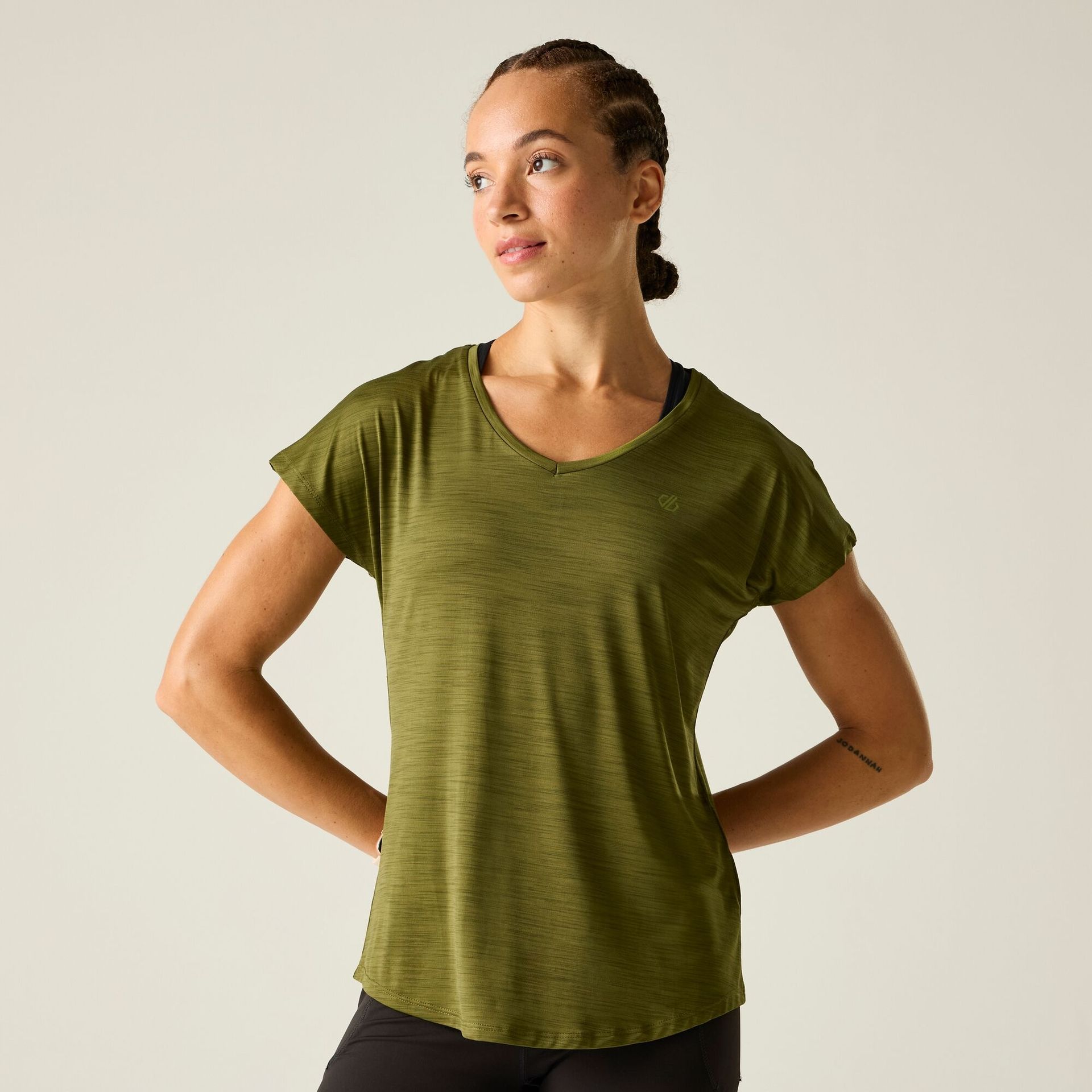 Dare 2b Koszulka damska szybkoschnąca Vigilant Zielony, Rozmiar: 40