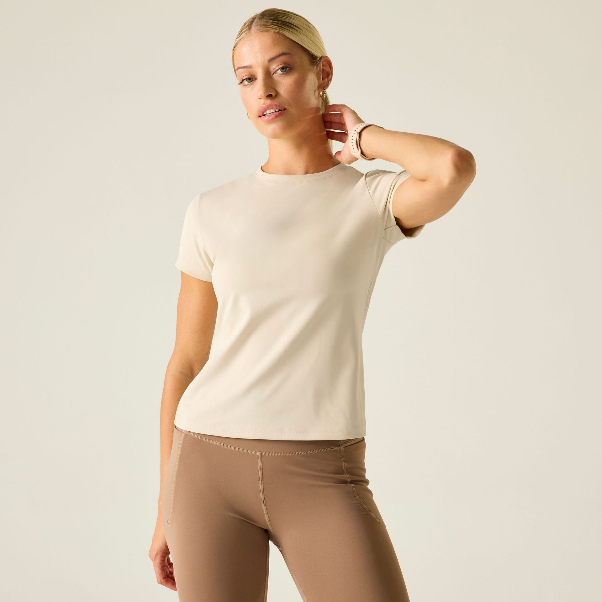 Dare 2b Koszulka damska szybkoschnąca Refresh Beżowy, Rozmiar: 42