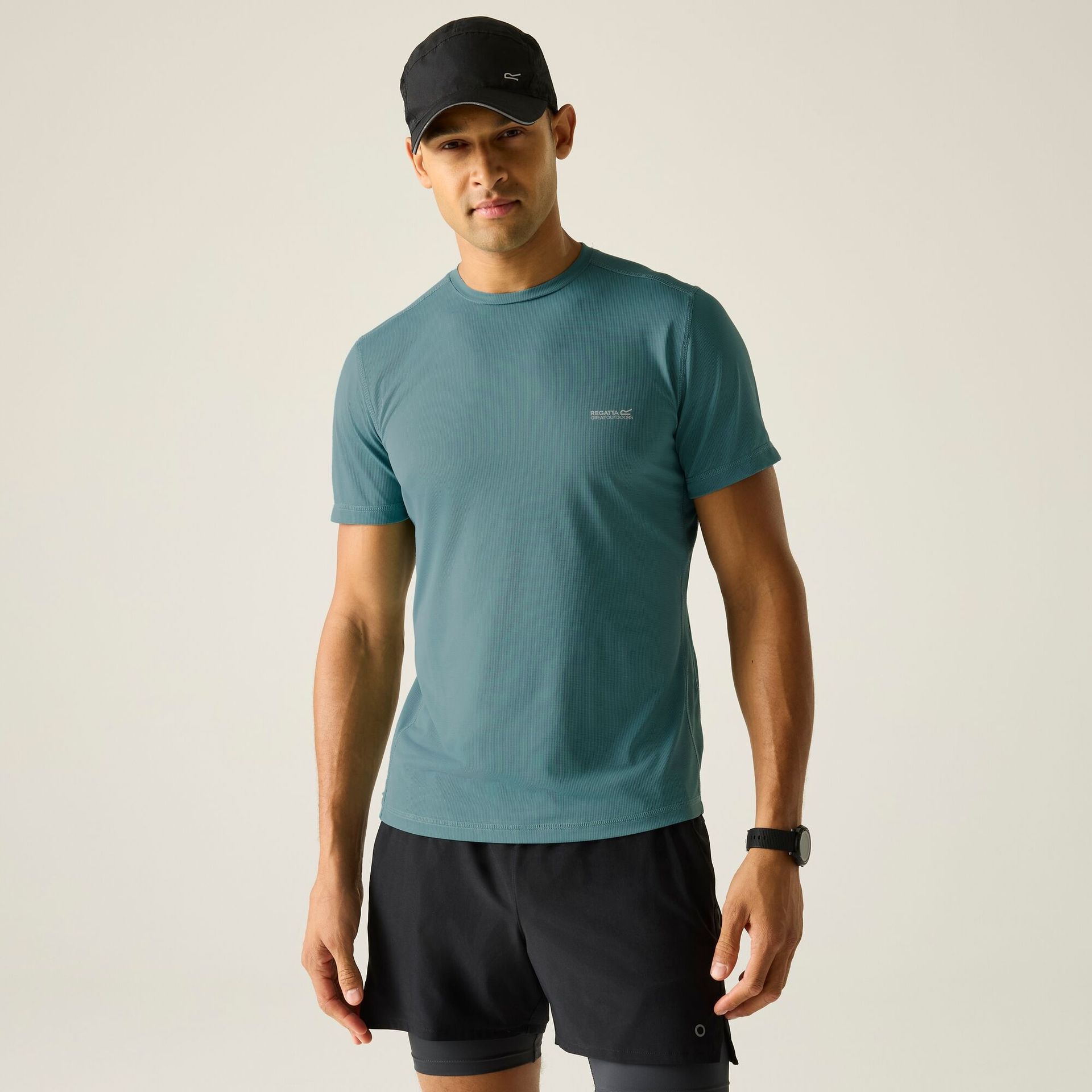 Regatta Koszulka męska Mindo przeciw insektom Zielony, Rozmiar: L