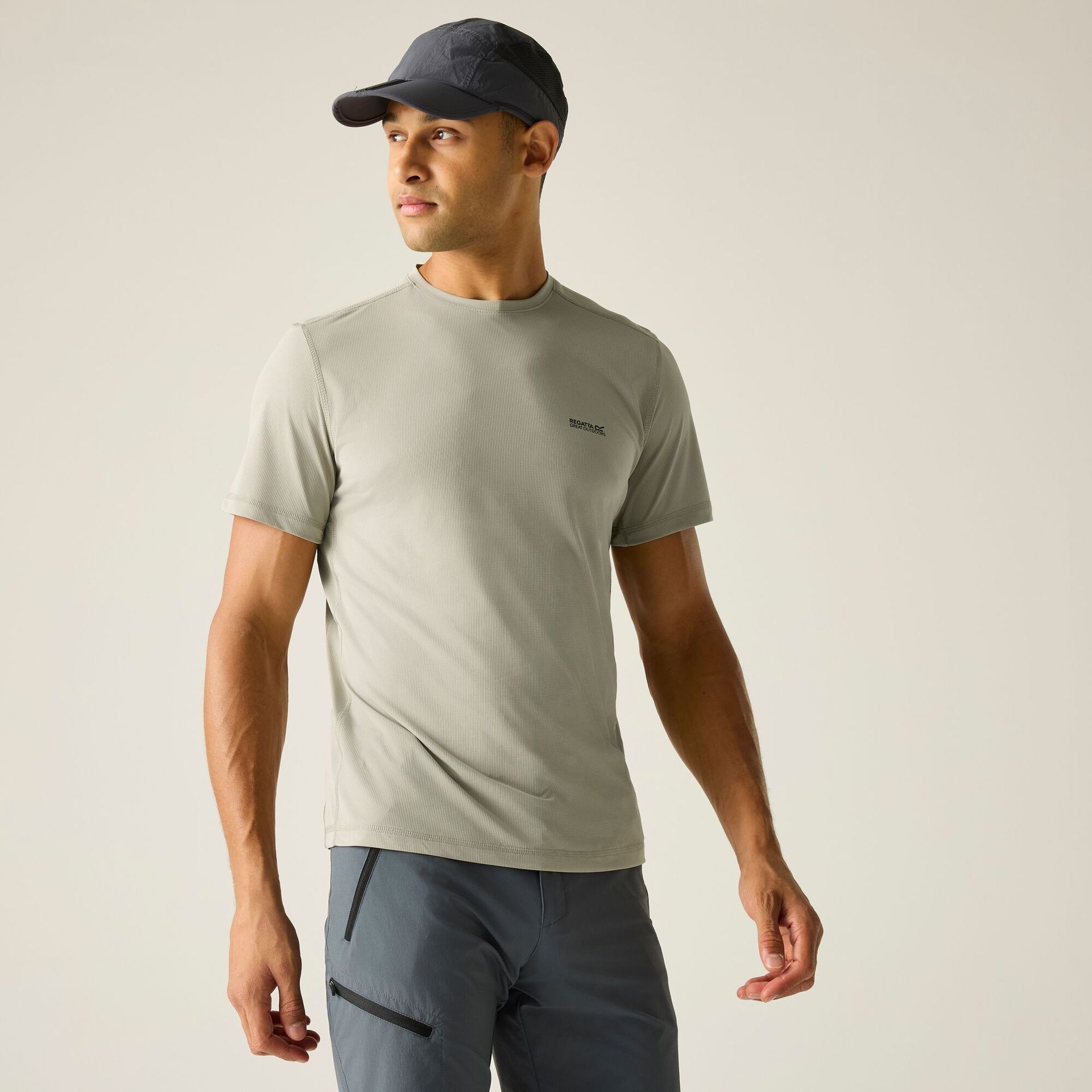 Regatta Koszulka męska Mindo przeciw insektom Beżowy, Rozmiar: L