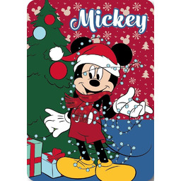 Faro Koc polarowy 100x140 MICKEY Myszka Miki 5438 świąteczny 220g/m2