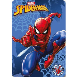 Faro Koc polarowy 100x140 SPIDER-MAN 5640 niebieski świąteczny 220g/m2