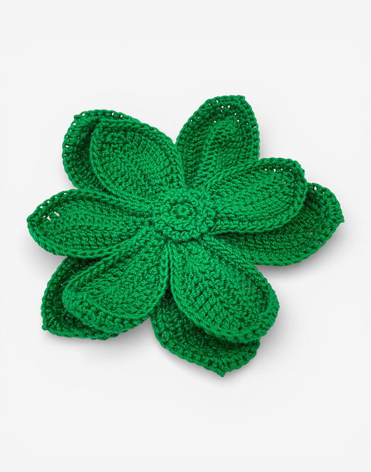 Broszka kwiat XL - zielona