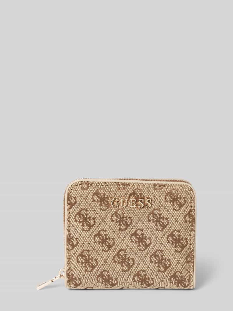 Portmonetka z detalem z logo model 'JESSA'