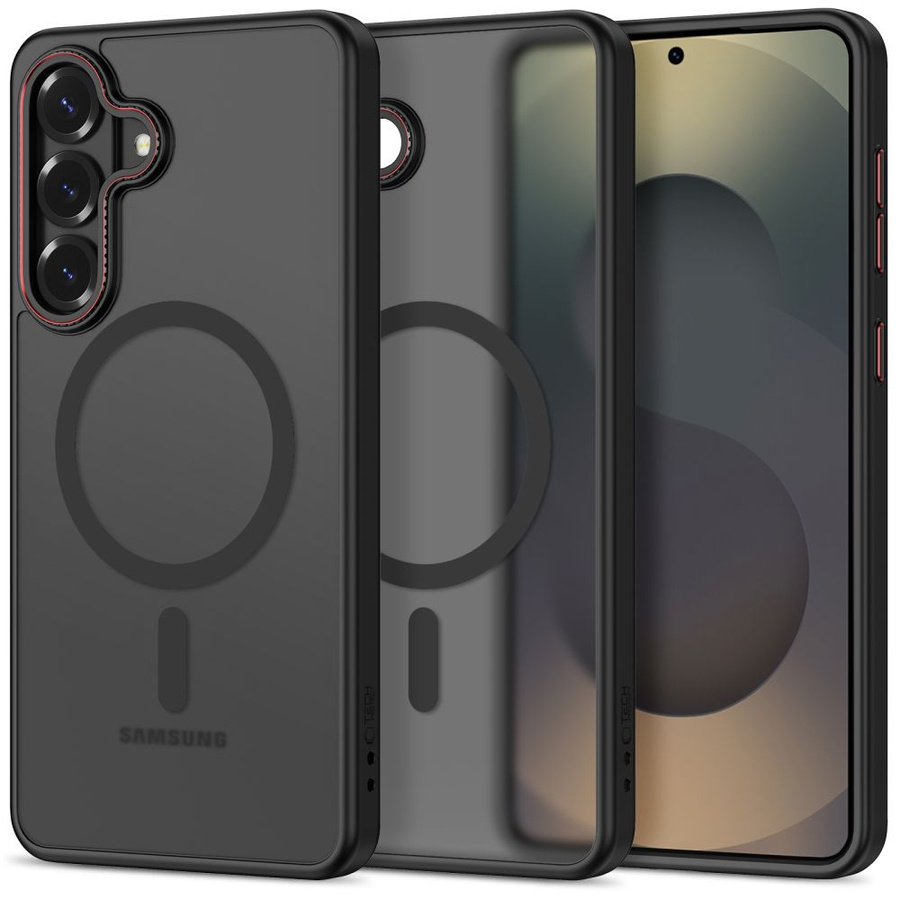 TECH-PROTECT MAGCAM MAGSAFE GALAXY S26+ PLUS MATTE BLACK/RED