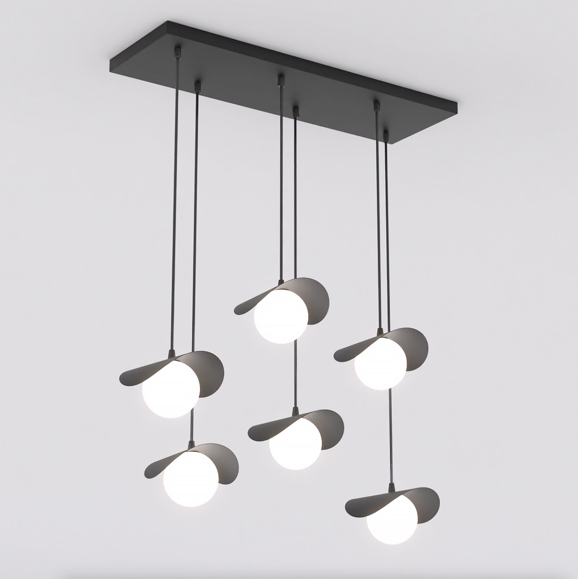 Lampa wisząca RITUAL 6xG9 - czarny