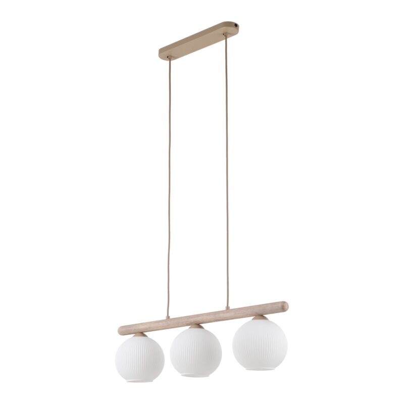 Lampa wisząca VIRLO 3xE14 - beżowy/biały