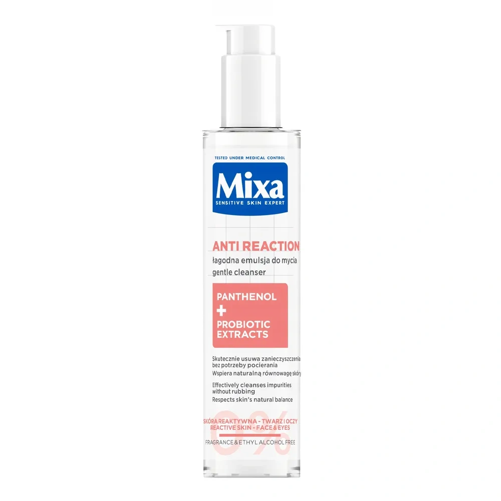 Mixa Anti Reaction łagodna emulsja do mycia twarzy przeciw zaczerwienieniom 150 ml