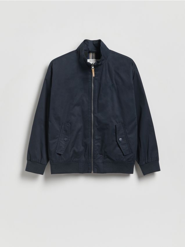 Reserved - Kurtka ze stójką - granatowy