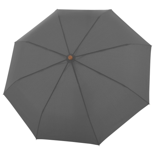 Parasol Doppler Nature Mini Slate Grey manualny składany z drewnianą rączką