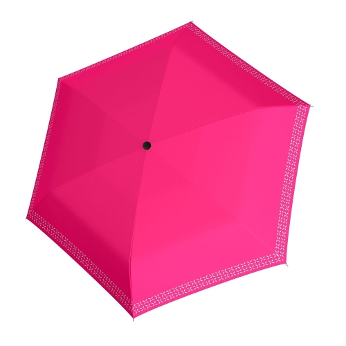 Parasol Doppler Fiber Havanna Safety Cross manualny składany różowy odblaskowy