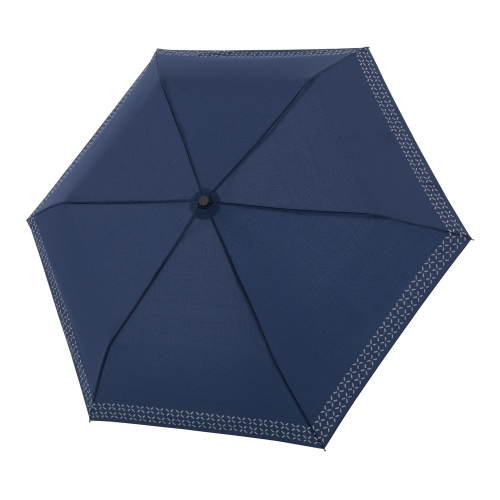Parasol Doppler Fiber Havanna Safety Cross manualny składany granatowy odblaskowy