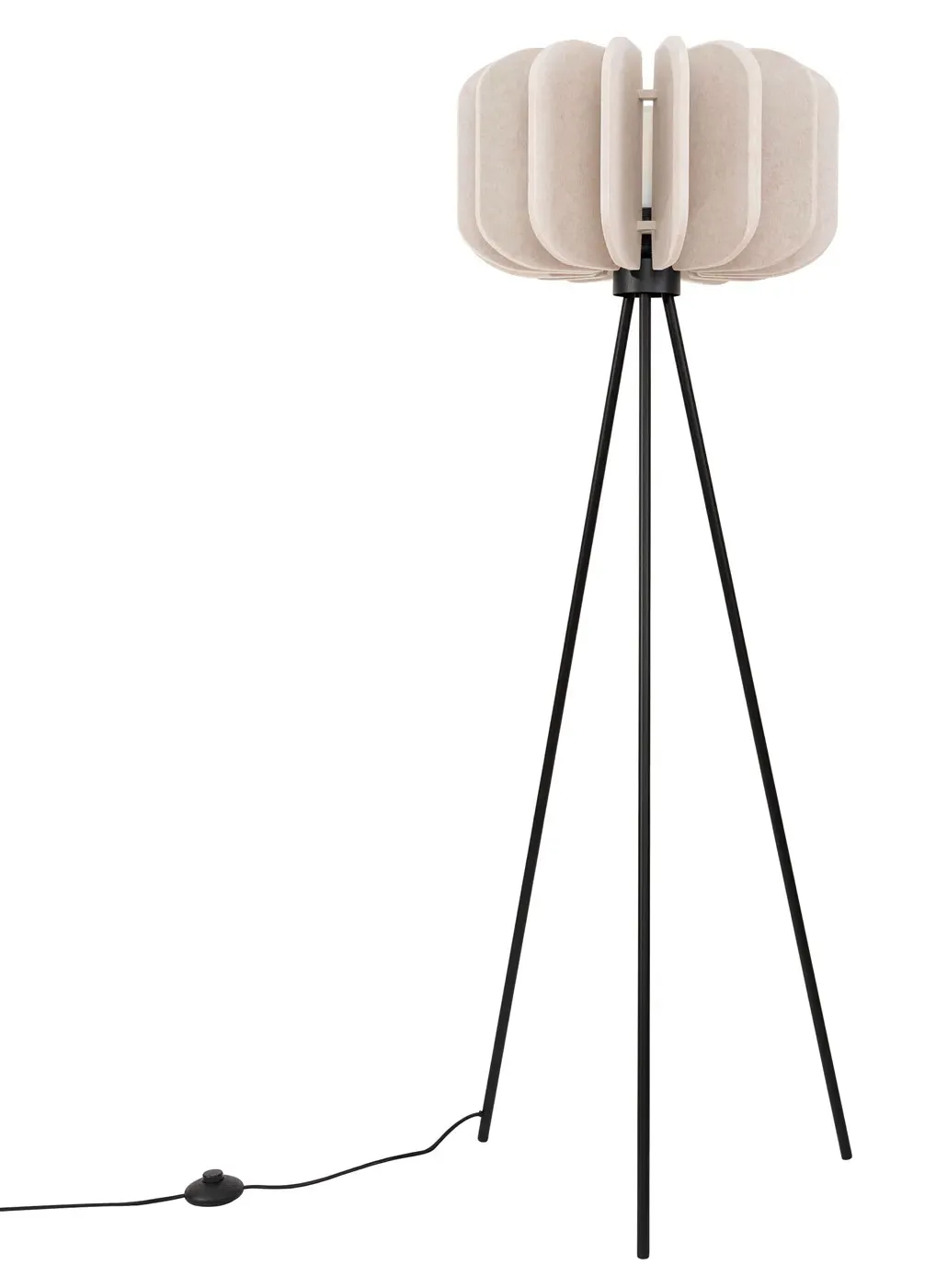 Beżowa lampa stojąca z abażurem Z7-P95