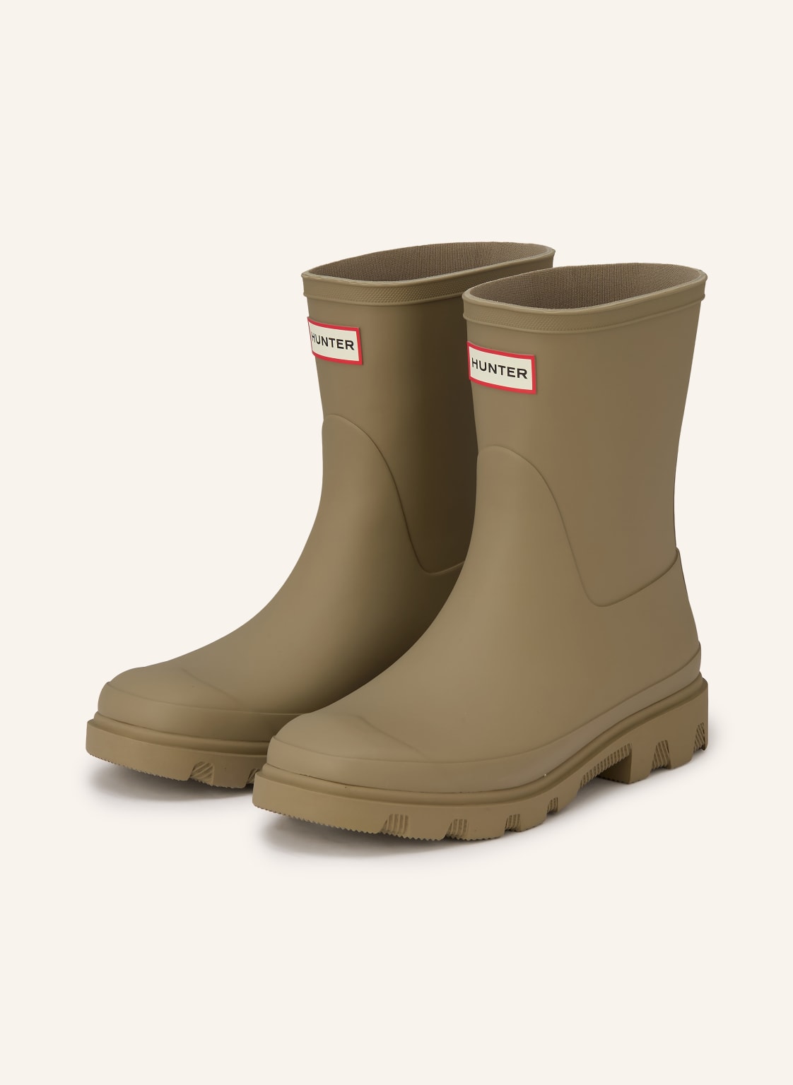 Hunter Gumowe Buty Downpour Short beige