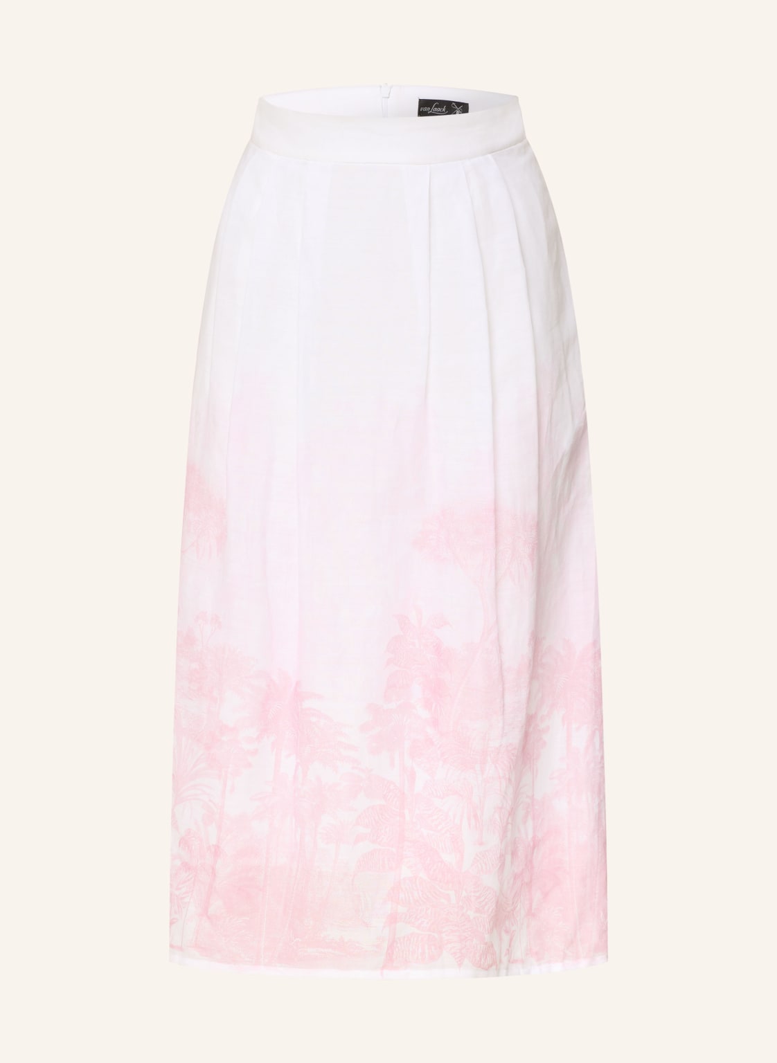 Van Laack Spódnica Plisowana Vl-Rella-Brpx weiss