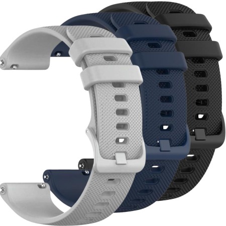 Zestaw 3x silikonowy pasek 18 mm