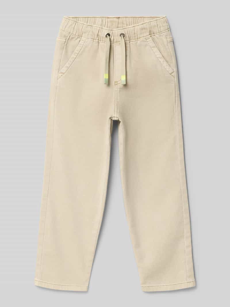 Chinosy o kroju slim fit z mieszanki bawełny