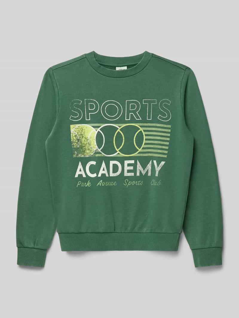 Bluza dresowa o regularnym kroju z mieszanki bawełny