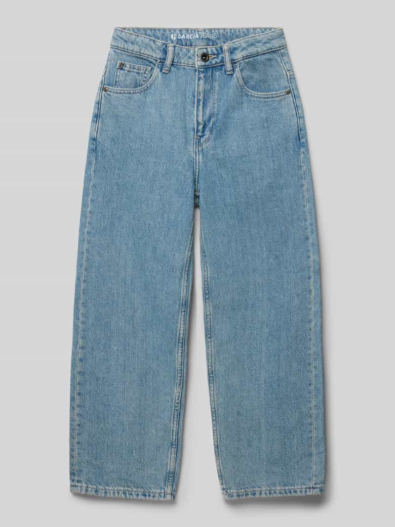 Jeansy o kroju baggy fit z detalem z logo