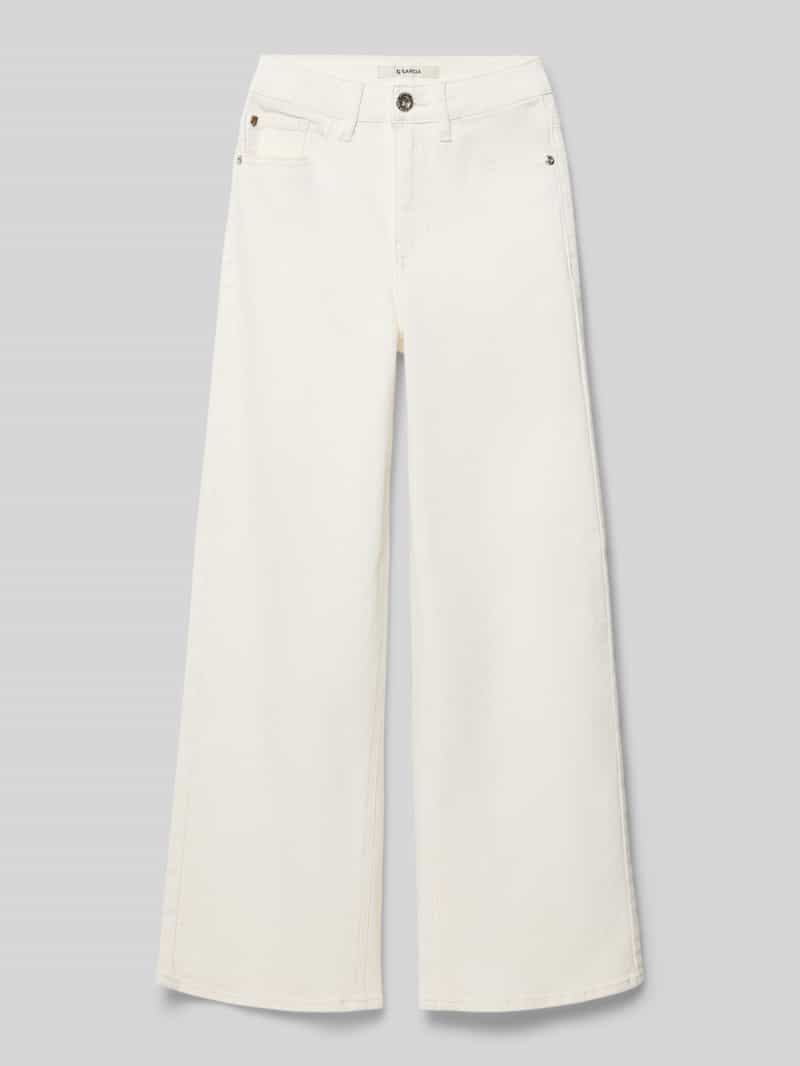 Jeansy z szerokimi nogawkami z wpuszczanymi kieszeniami Model 'Annemay'