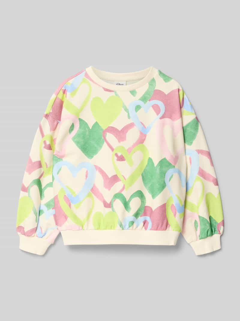 Bluza dresowa o regularnym kroju z mieszanki bawełny