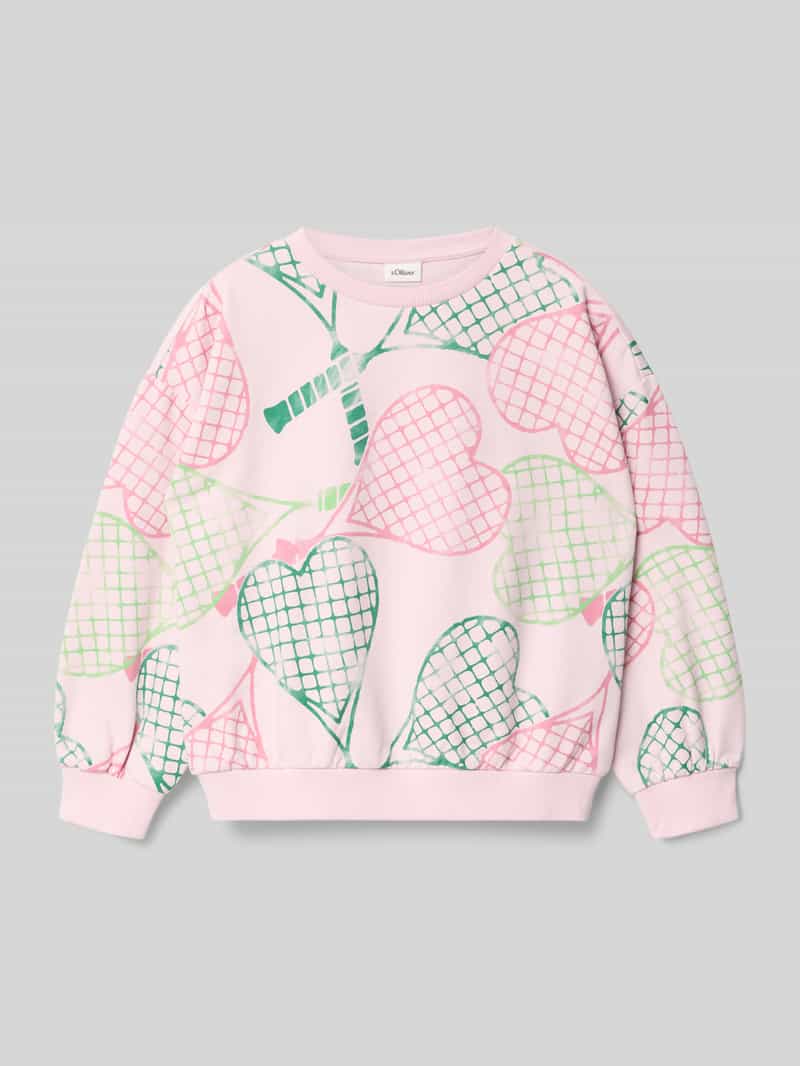 Bluza dresowa o regularnym kroju z mieszanki bawełny