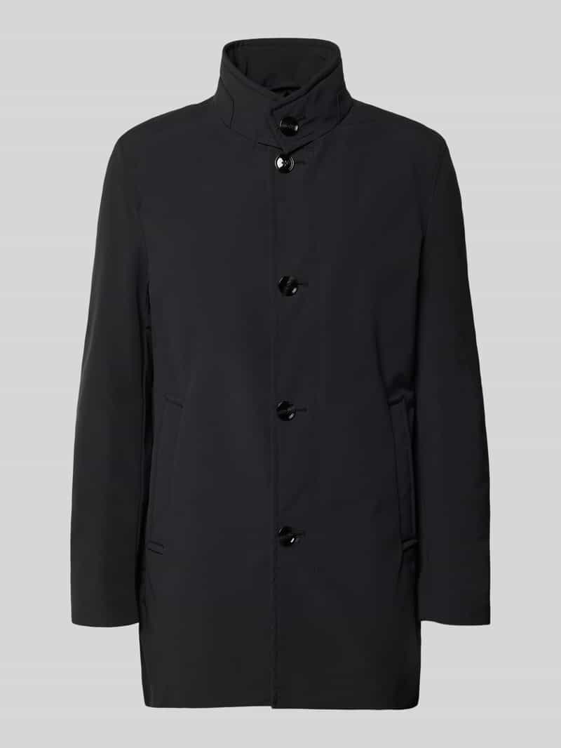 Płaszcz krótki o kroju regular fit ze stójką model 'FYNN'