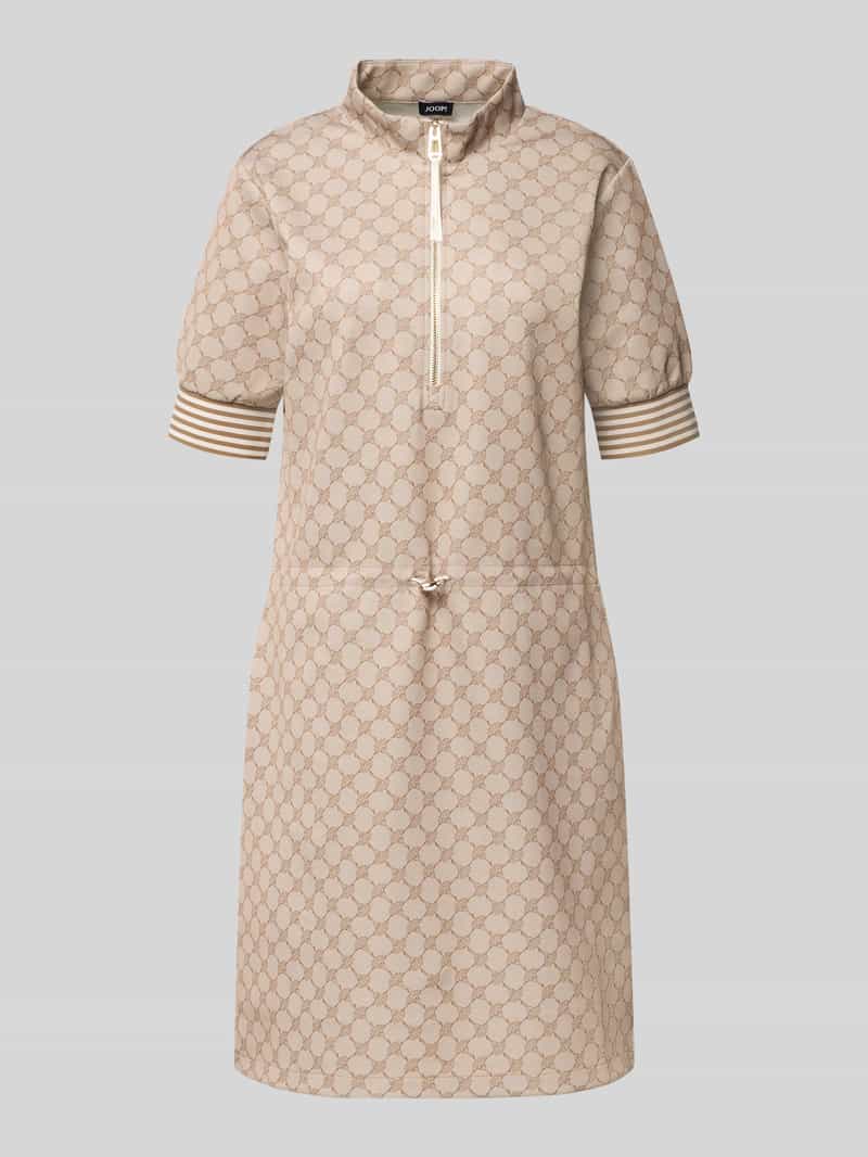 Sukienka do kolan ze stójką model 'Toina'