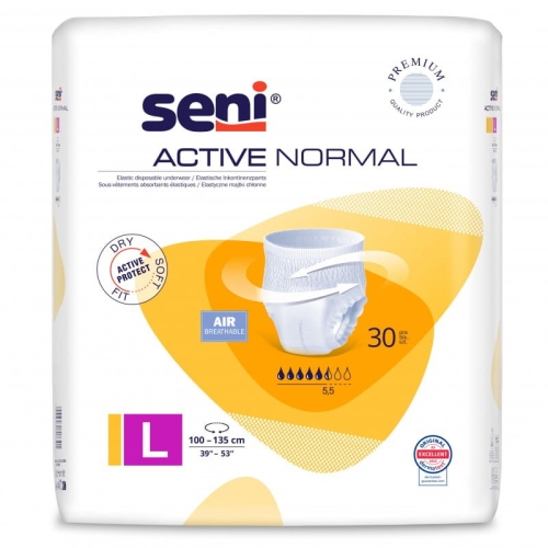 Seni Active Plus - majtki chłonne, rozmiar L (30 sztuk)