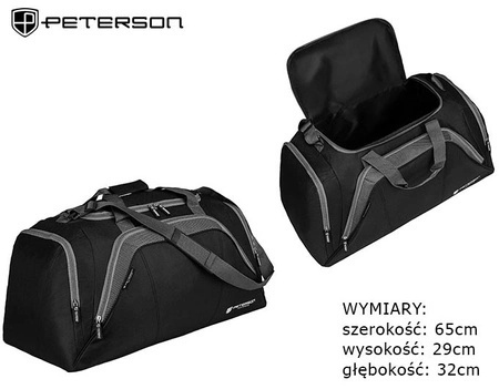Torba Podróżna Peterson Duża PTN-TP-27 4005 CZARNA 65 x 29 x 32 [cm]