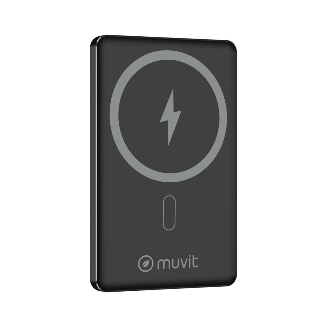 Muvit for Change Czarny Aluminium 5000 mAh