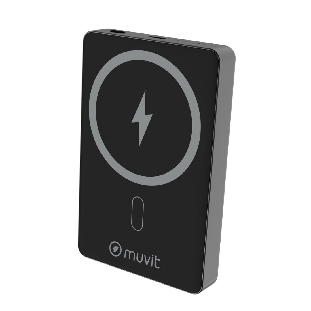 Muvit for Change Czarny Aluminium 10000 mAh