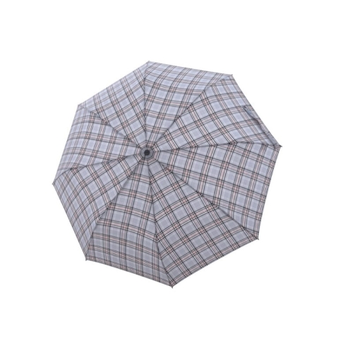 Parasol Doppler Carbonsteel Long Automatic Check Karo półautomatyczny długi szaro-czerwony