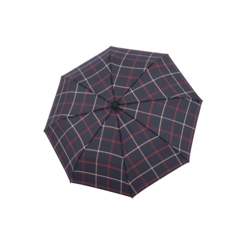 Parasol Doppler Carbonsteel Long Automatic Check Karo Blue półautomatyczny długi