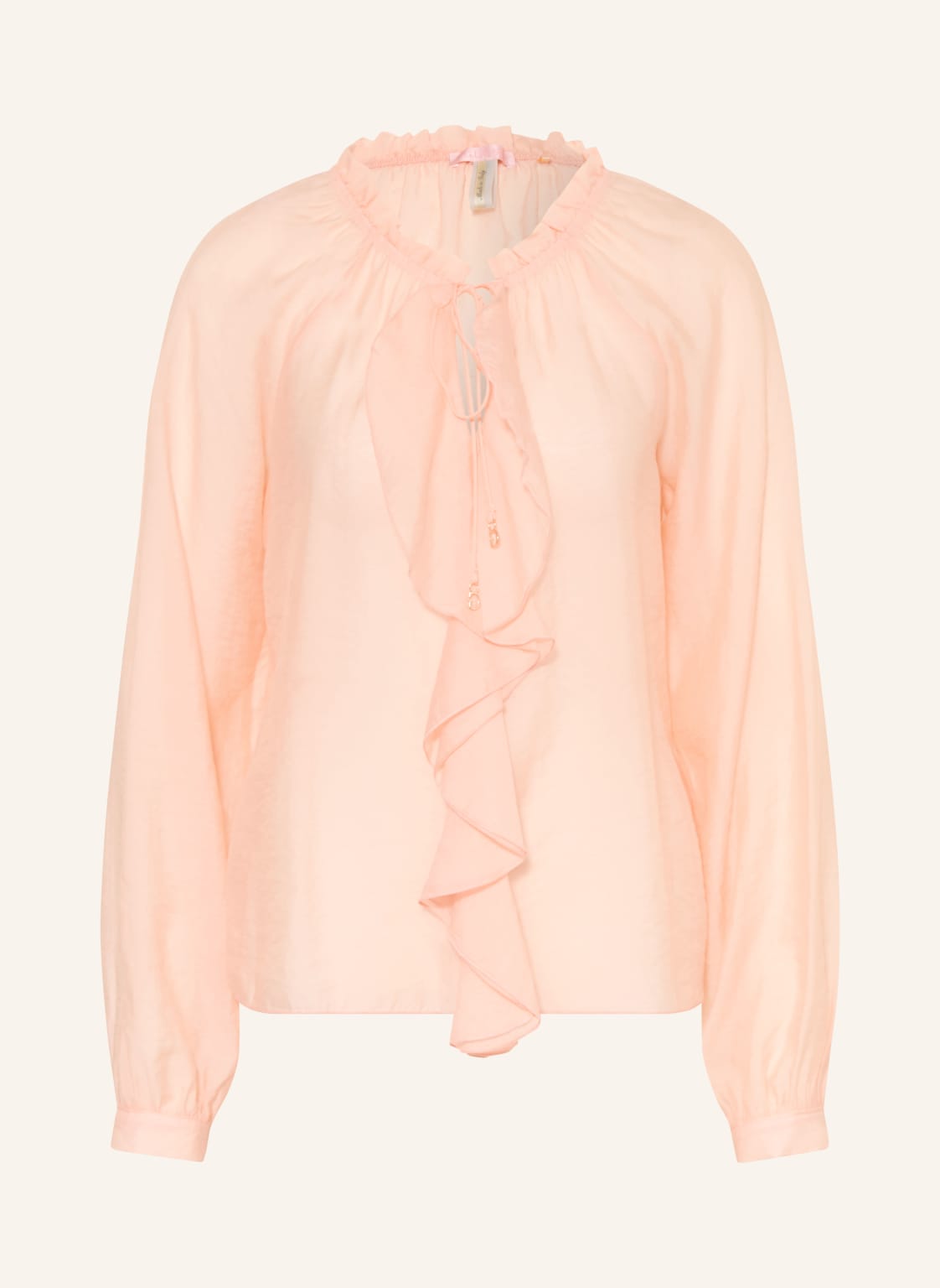Guess Bluzka Maelys Z Falbanami orange