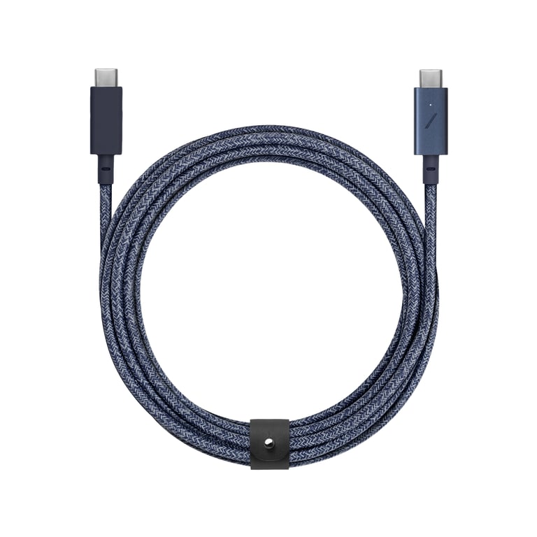 Native Union Belt Cable Pro kabel USB USB 2.0 2,4 m USB C Niebieski BELT-C-IND-PRO-NP