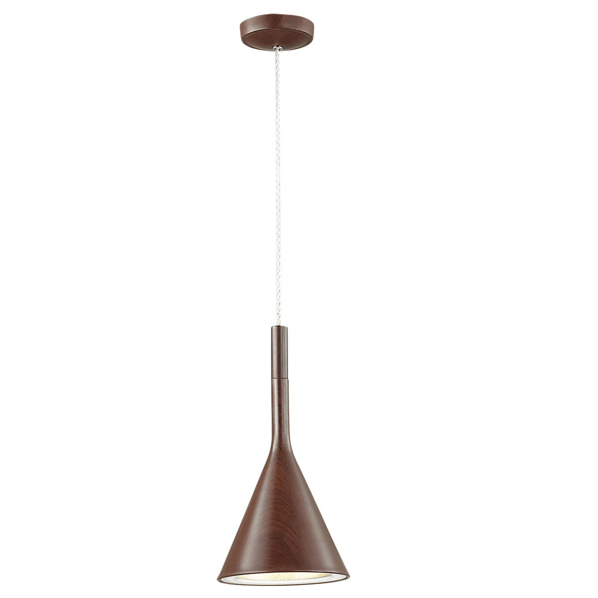 ILONE lampa wisząca lejek imitacja drewna 1xE27 MA04806CG-001